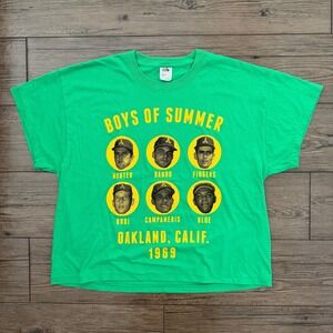 Oakland Athletics Boys of Summer 1969 MLB T Shirt Green XL